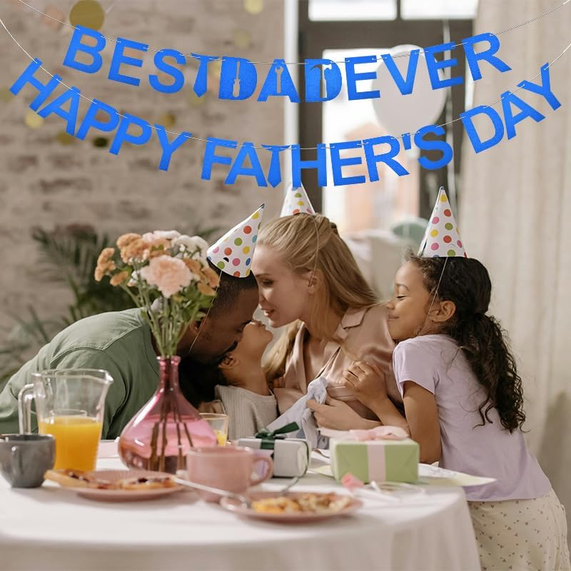 Fathers Day Decorations for Party Office Dad Birthday Banner Dad Party Decor Supplies Dad Decorative Banners for Home Wall Hanging Father'S Day Banner Father Garland Banner Daddy Banner Outdoor Indoor
