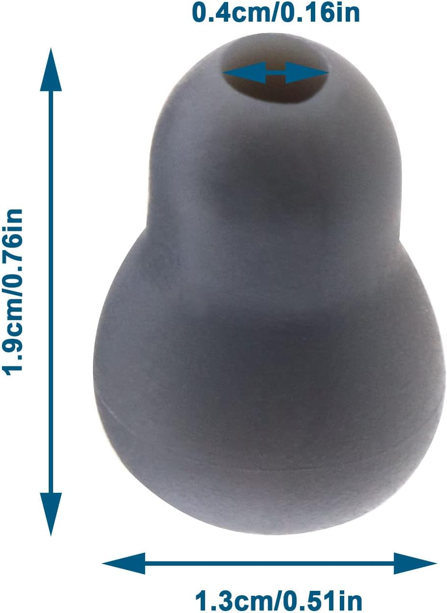 SING F LTD 20Pcs Soft Earplug Replacement Silicone Ear Plugs Comfortable Noise Cancelling Ear Plugs Accessories for Stethoscope Grey image number 1