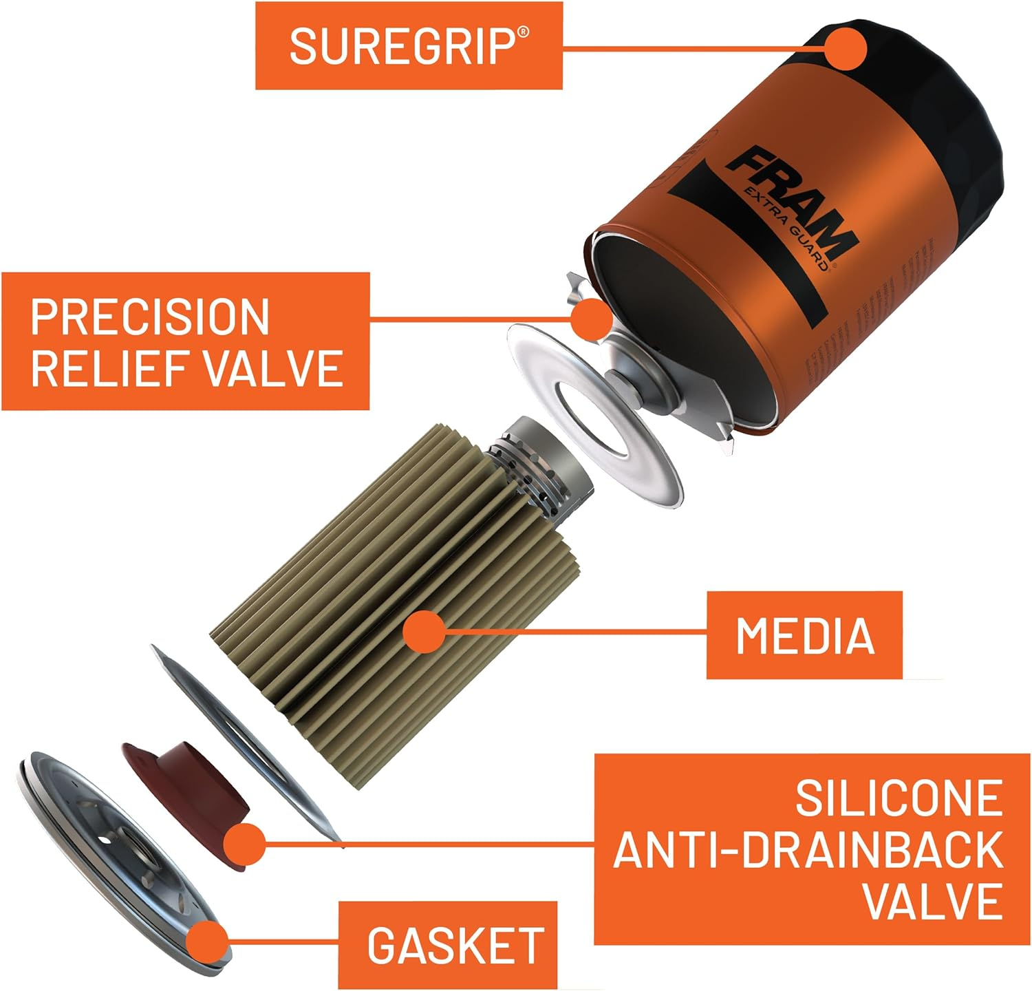 FRAM FPH8A FRAM PH8A Spin on Oil Filter Cylindrical - Alt.Partno Z9 image number 5
