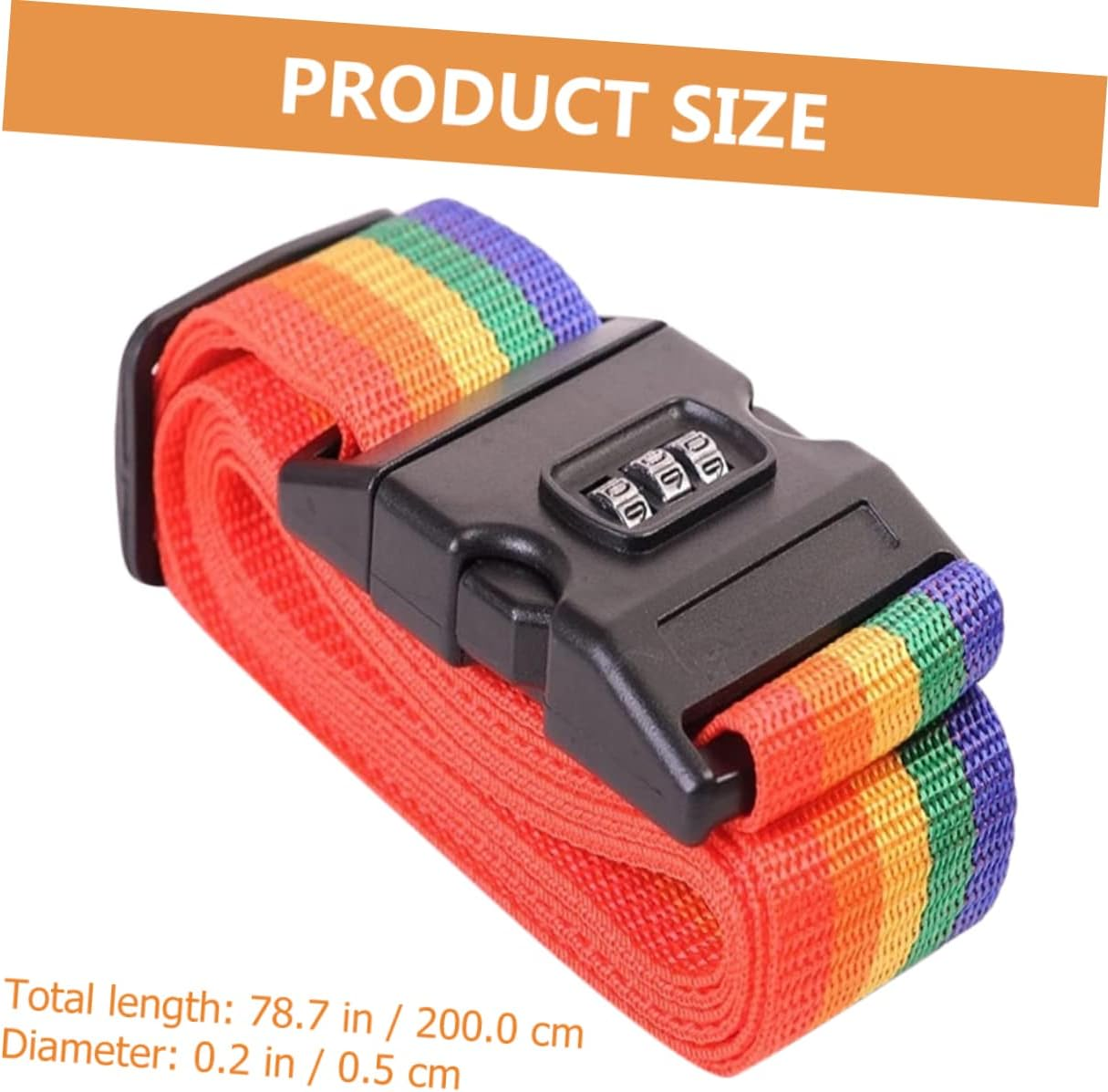 Veemoon 4Pcs Luggage Straps Bag Packing Straps Luggage Case Bundling Belts Tie down Strap Lashing Adjustable for Travel Suitcase image number 4