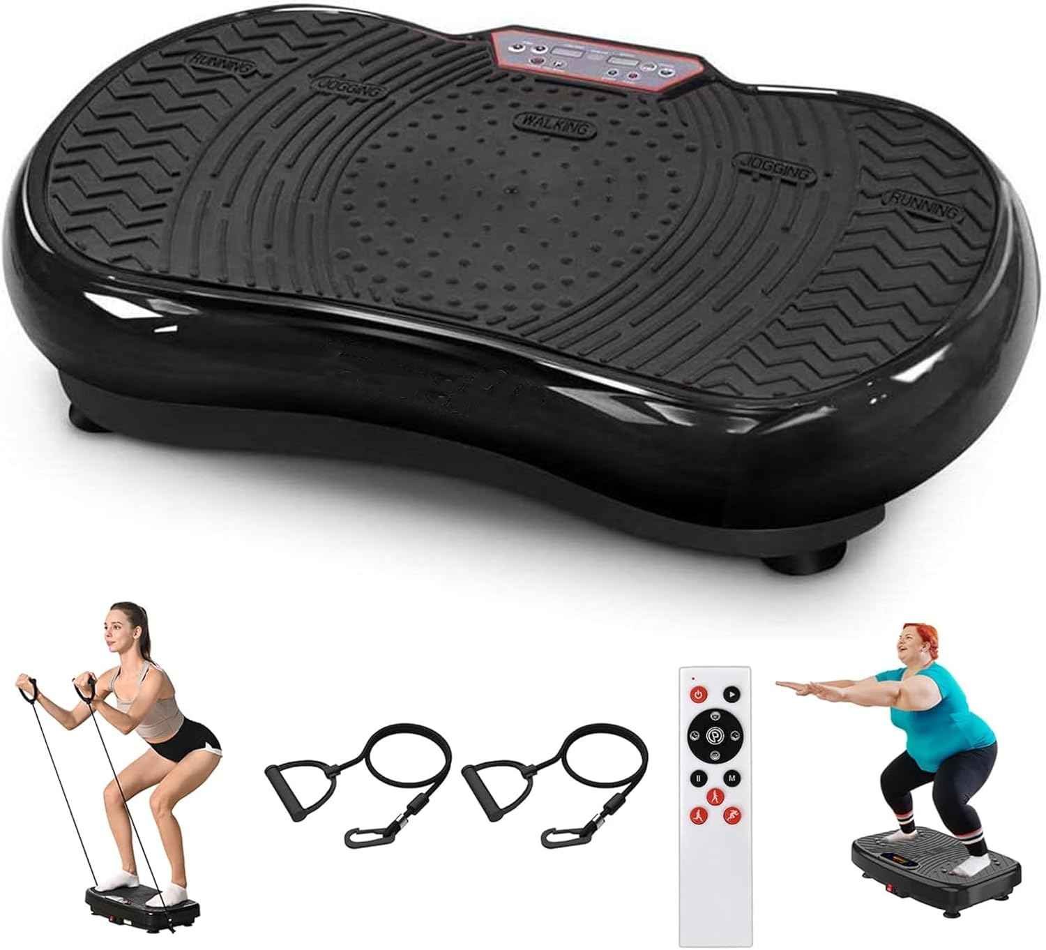 Wacloud Vibration Plate Exercise Machine &ndash; 99 Speed Whole Body Workout Vibration Platform with Resistance Bands & Remote, Weight Loss & Home Fitness Equipment image number 5