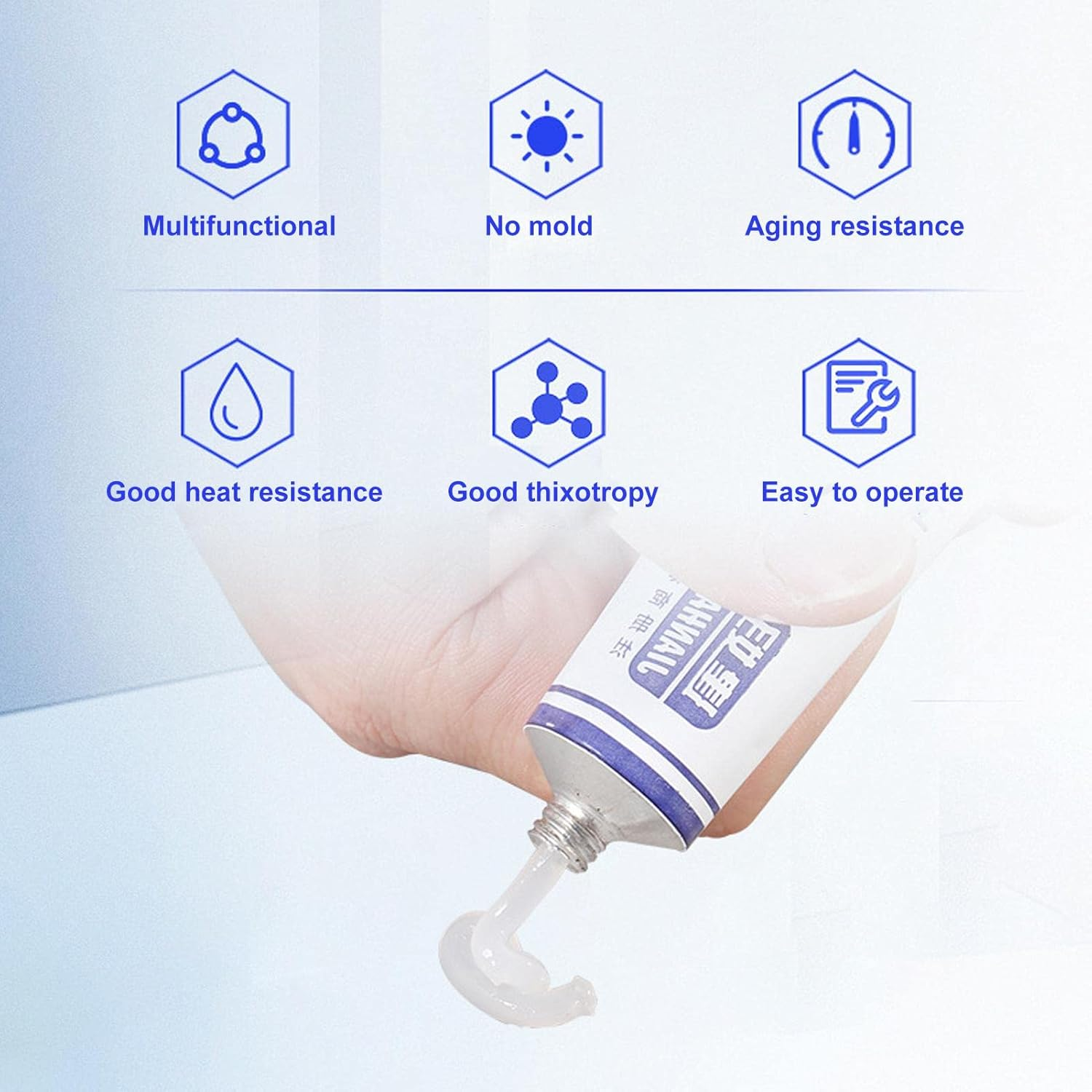 High Pressure Silicone Grease - 30G Waterproof Dielectric Grease,Waterproof Silicone Lubricant Grease for Plastics Rubbers Metals, Electrical Insulation & Heat Resistance Kuitgh image number 2