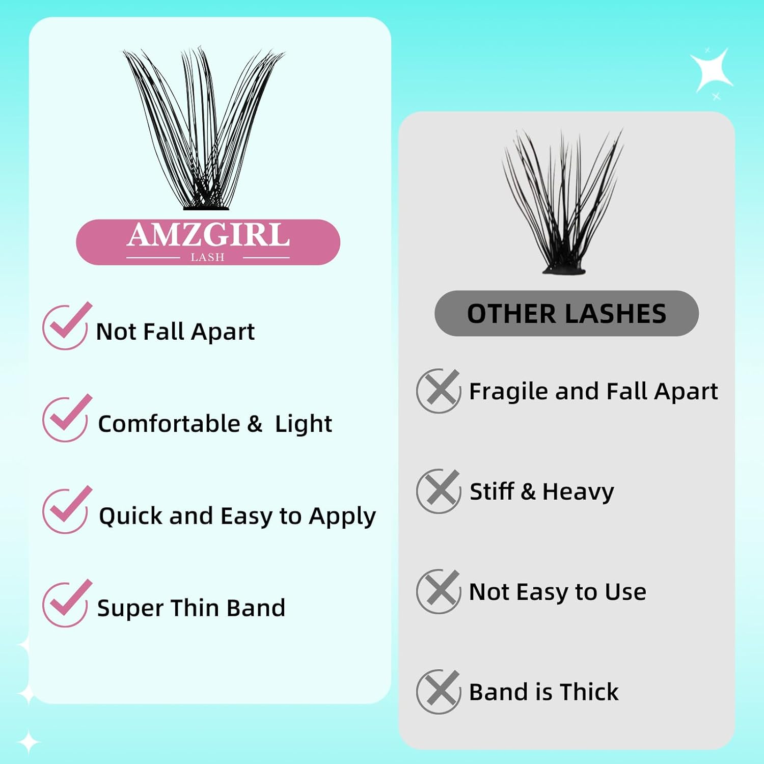 Lash Clusters 280Pcs 30D Eyelashes Cluster D Curl Individual Wispy Lashes Cluster for DIY Cluster Eyelash Extensions at Home for Beginners (30D,10Mm) image number 4