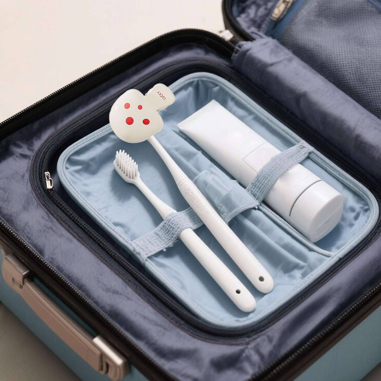 Brush Head Cover - Mushroom Shape Tooth Brush Head Protector Cover | Traveling Home Use Portable Cap, Decorative Clamps for Teens, Adults, Men, Women - White image number 2