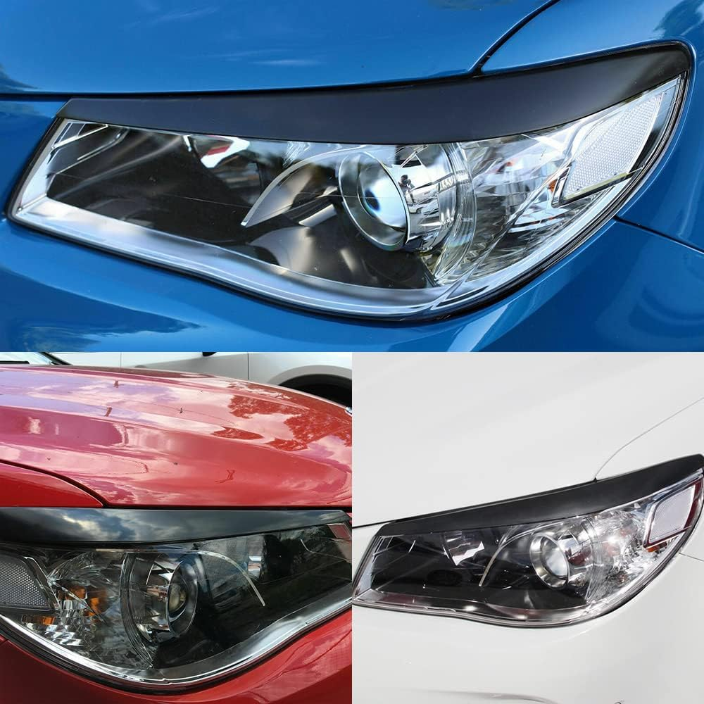 KAKA AUTO PARTS Gloss Black Headlight Eyebrow Eyelid Cover Trim Compatible with VF Holden Commodore SS SSV SV6 S Evoke image number 4