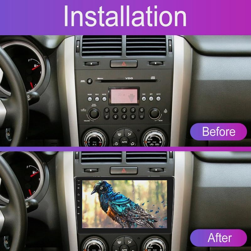 Android13 Carplay Radio GPS Navi Car Stereo W/Cam Compatible for Suzuki Grand Vitara 2005-2015 image number 5