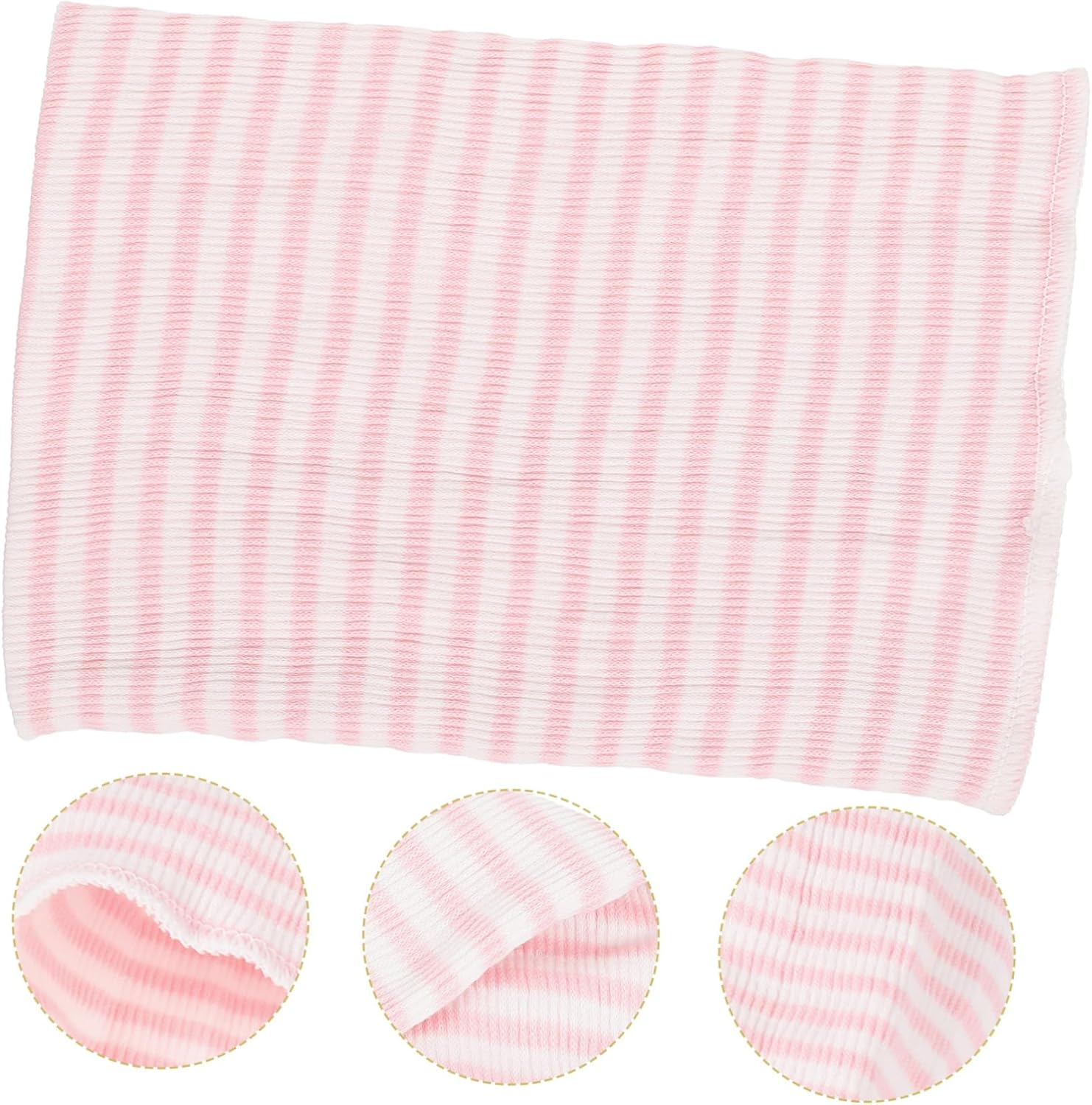 Newborn Baby Belly Band 100% Cotton Double Layer Infant Belly Wrap Cord for Navel Protection Soft Pink Striped for Boys and Girls image number 5
