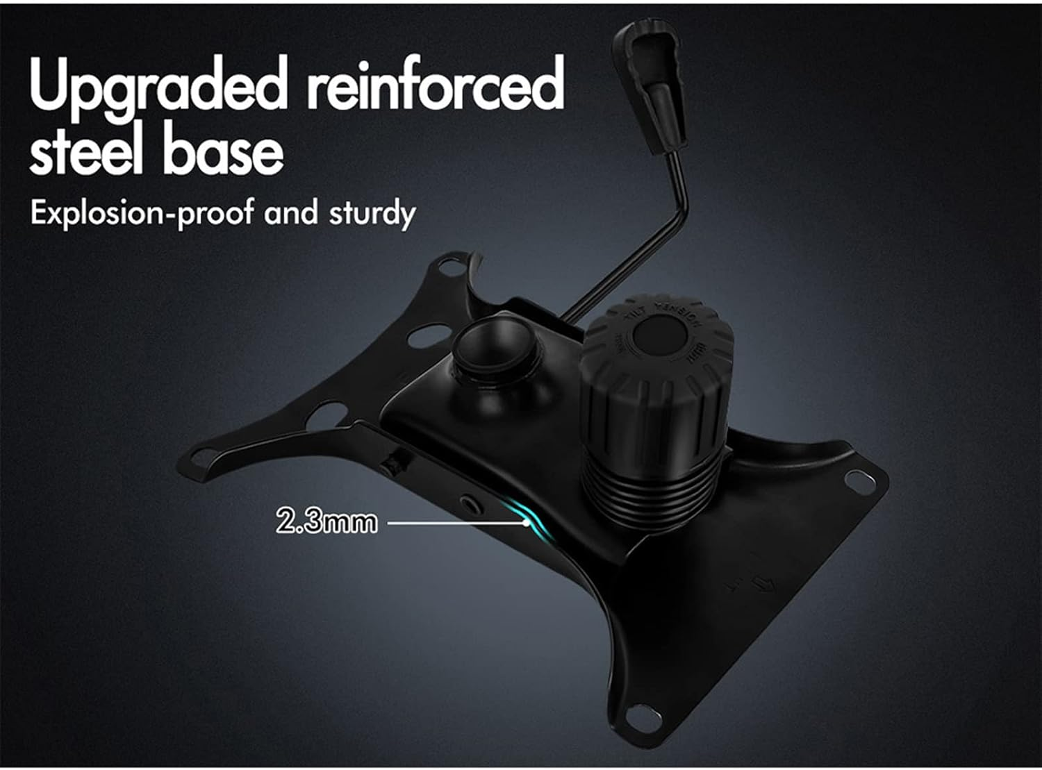 ALFORDSON Executive Office Chair, Ergonomic Computer Home Desk Chair with Adjustable Armrests, Swivel High Back Leather Video Game Chairs (Saxon Brown) - Black image number 6