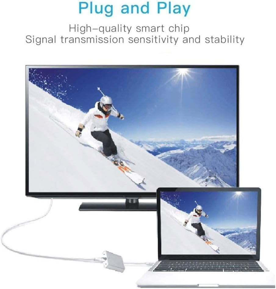 USB C to VGA Adapter for Monitor 1080P, VGA to USB C Adapter Cable for Surface Pro Macbook Chromebook, Compatible with Thunderbolt 3 Thunderbolt 4 USBC Type C image number 5