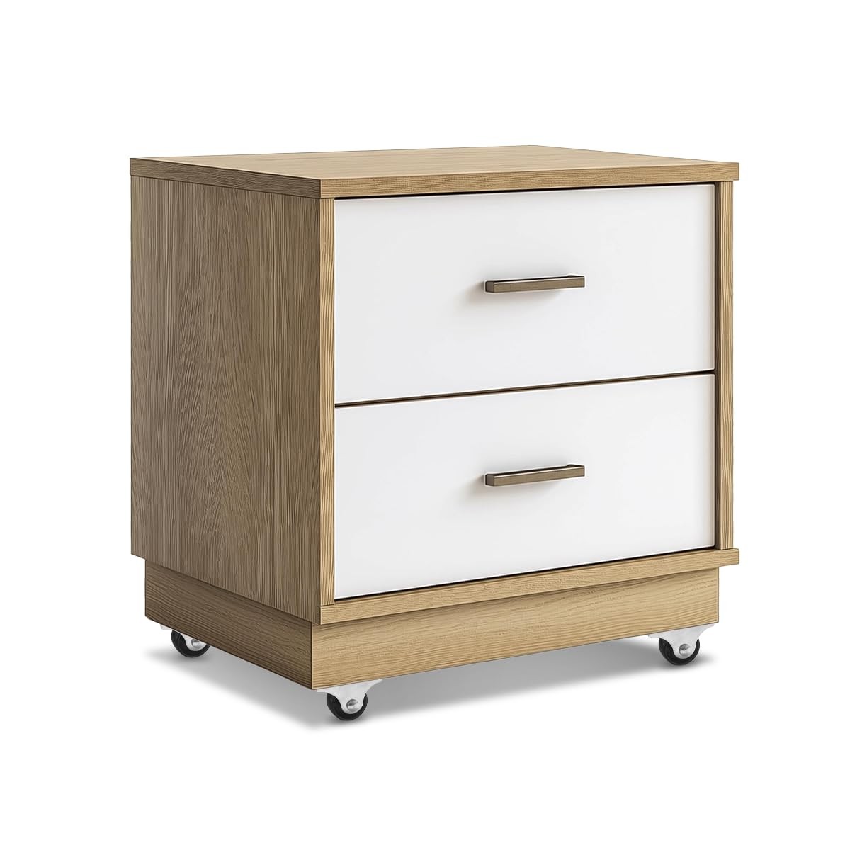 WELANE Mini Caster Wheels, 8 PCS Small Silent Fixed Caster Wheels for Furniture, Small Appliances, Storage Crate -Non Swivel