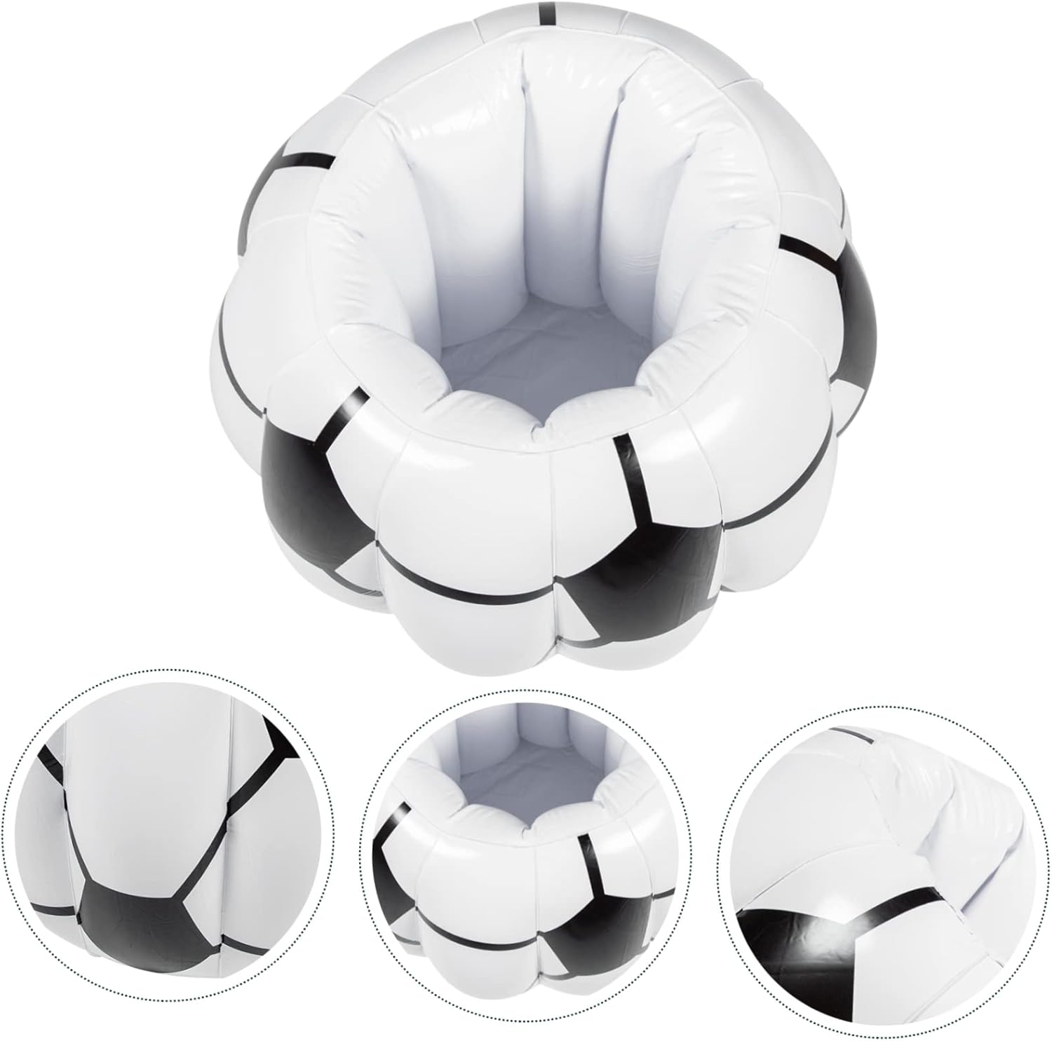 Inflatable Football Ice Bucket Wear-Resistant Portable for Outdoor Parties Holds Wine and Drinks