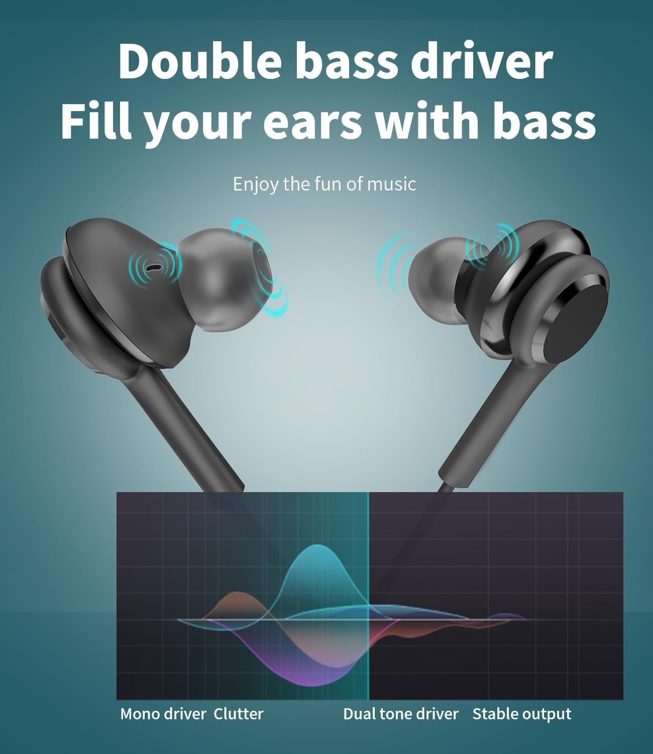 3.5 Mm Jack Headphones with Microphone 1.2 M Cable (Pack of 2) for Headset Wired In-Ear Earphones Cable Headphones Phone Headphone Connection PC Compatible with Samsung Galaxy S6 Edge + S7 Active S10+ image number 3