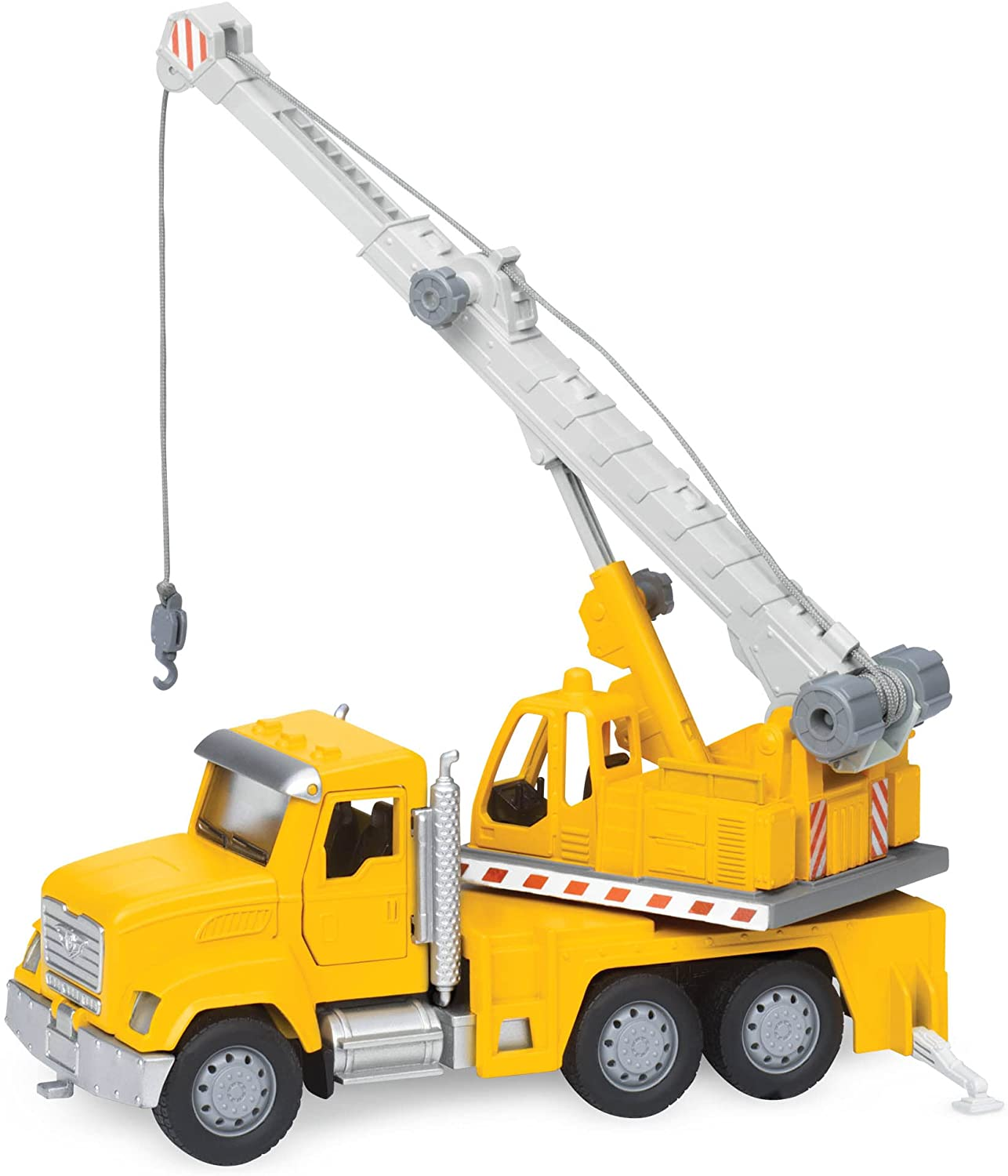 Driven by Battat &ndash; Crane Truck Toy for Kids &ndash; Construction Vehicle Toy &ndash; Movable Parts &ndash; Lights & Sounds &ndash; 3 Years + &ndash; Micro Crane Truck image number 4