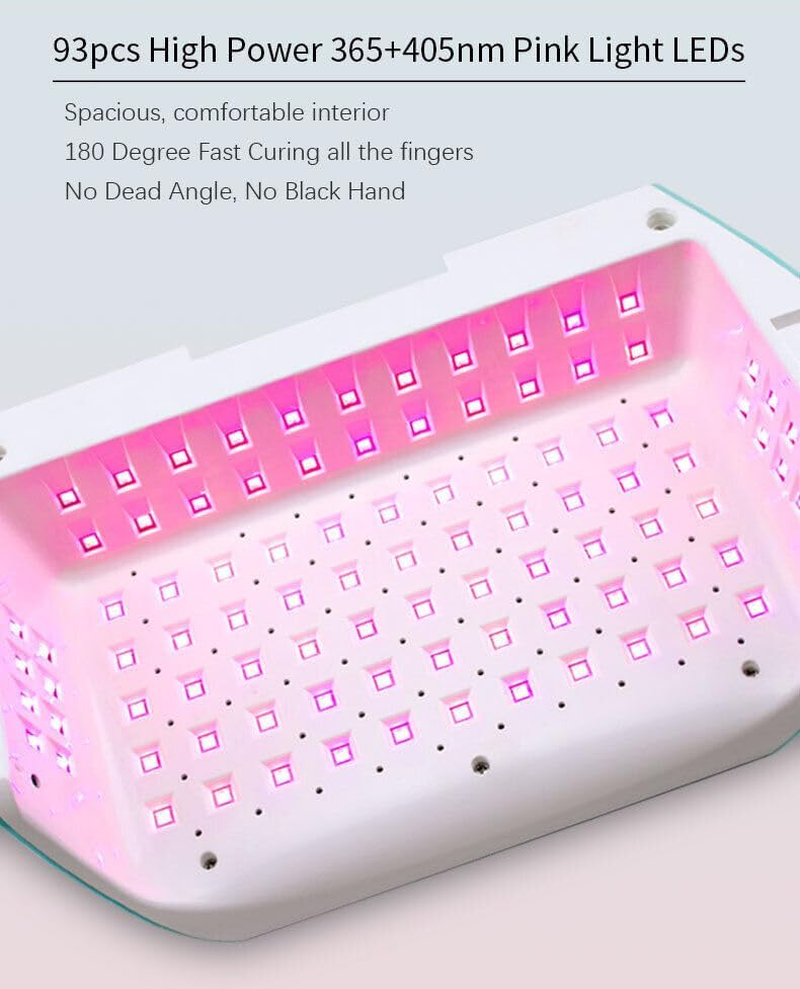 128W Rechargeable UV Led Nail Lamp, Professional Cordless Nail Dryer UV Light Nail Lamp for Gel Nails with Automatic Sensor/4 Timer Setting image number 6