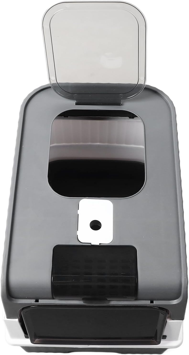 Anti Splashing Cat Toilet, Cat Litter Box with Lid, Fully Enclosed Cat Potty, Self Cleaning Cat Litter Box with Cat Litter Scoop, Drawer Type Cat Litter Pan image number 3