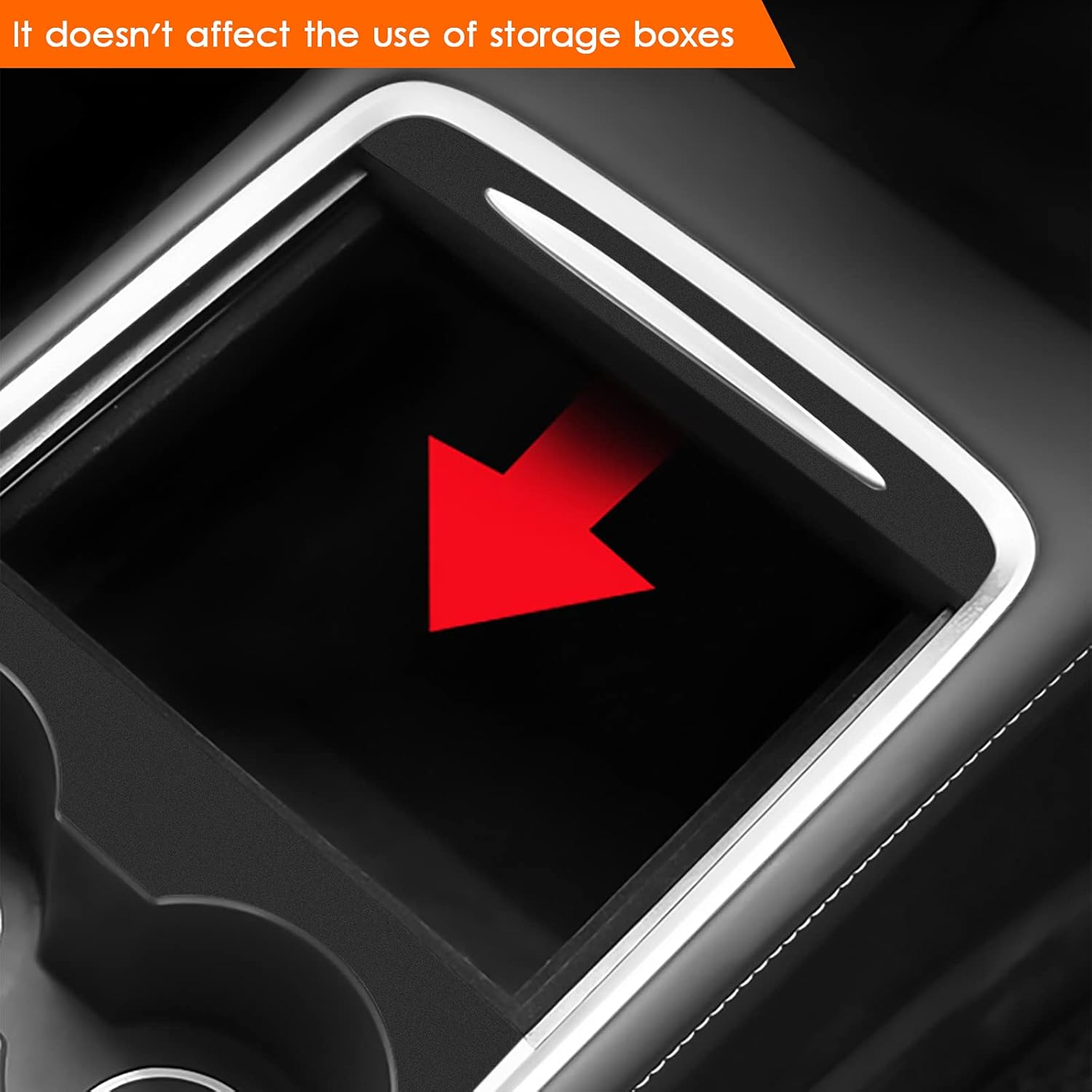 Farmogo Center Console Wrap Kit Matte Black Console Cover Interior Decoration Wrap Kit Compatible with Tesla 2021-2025 Model Y & 2021-2023 Model 3 Accessories (Black) image number 7