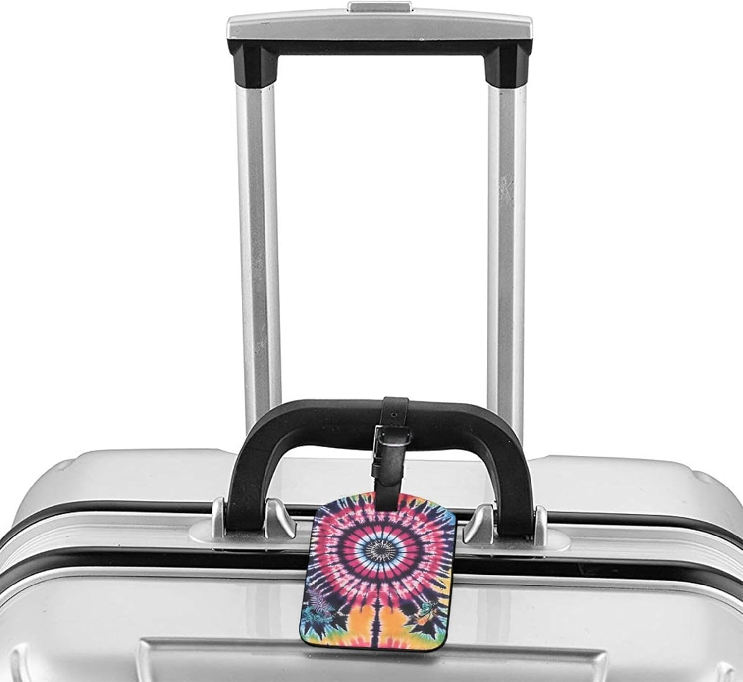 Exotic Tribe Tie Dye Style Print Elegant Tag Stylish Tag Luggage Tag 4.3 X 2.76 Inch for Suitcases Travel Bags