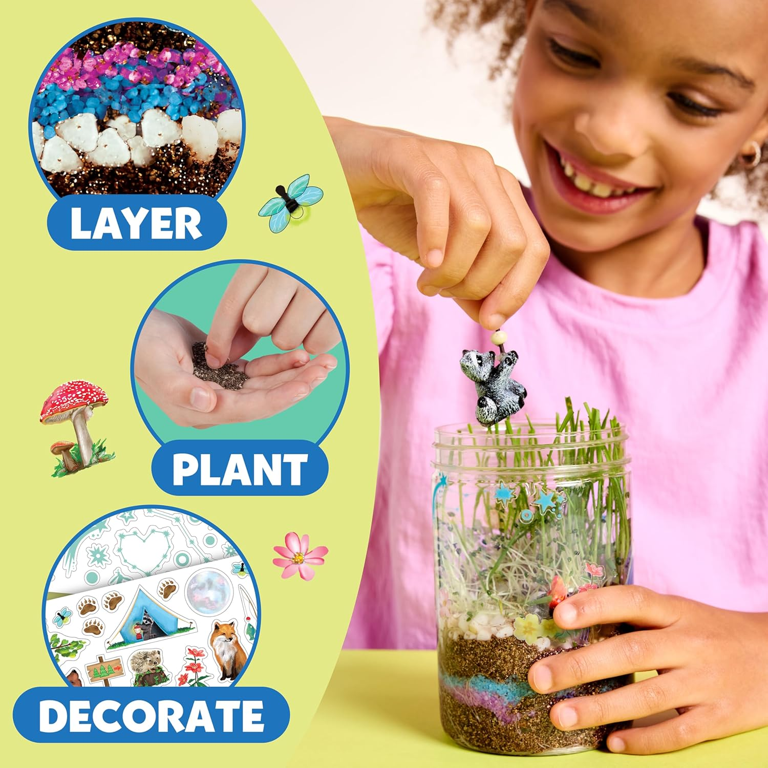 Creativity for Kids Grow N Glow Terrarium Science Craft Kit image number 2