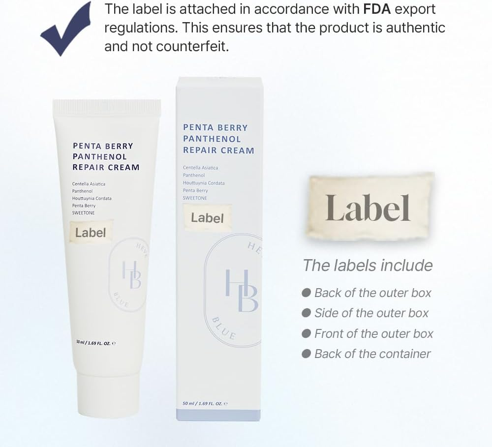 HEVEBLUE - Penta Berry Panthenol Cream 50Ml image number 1