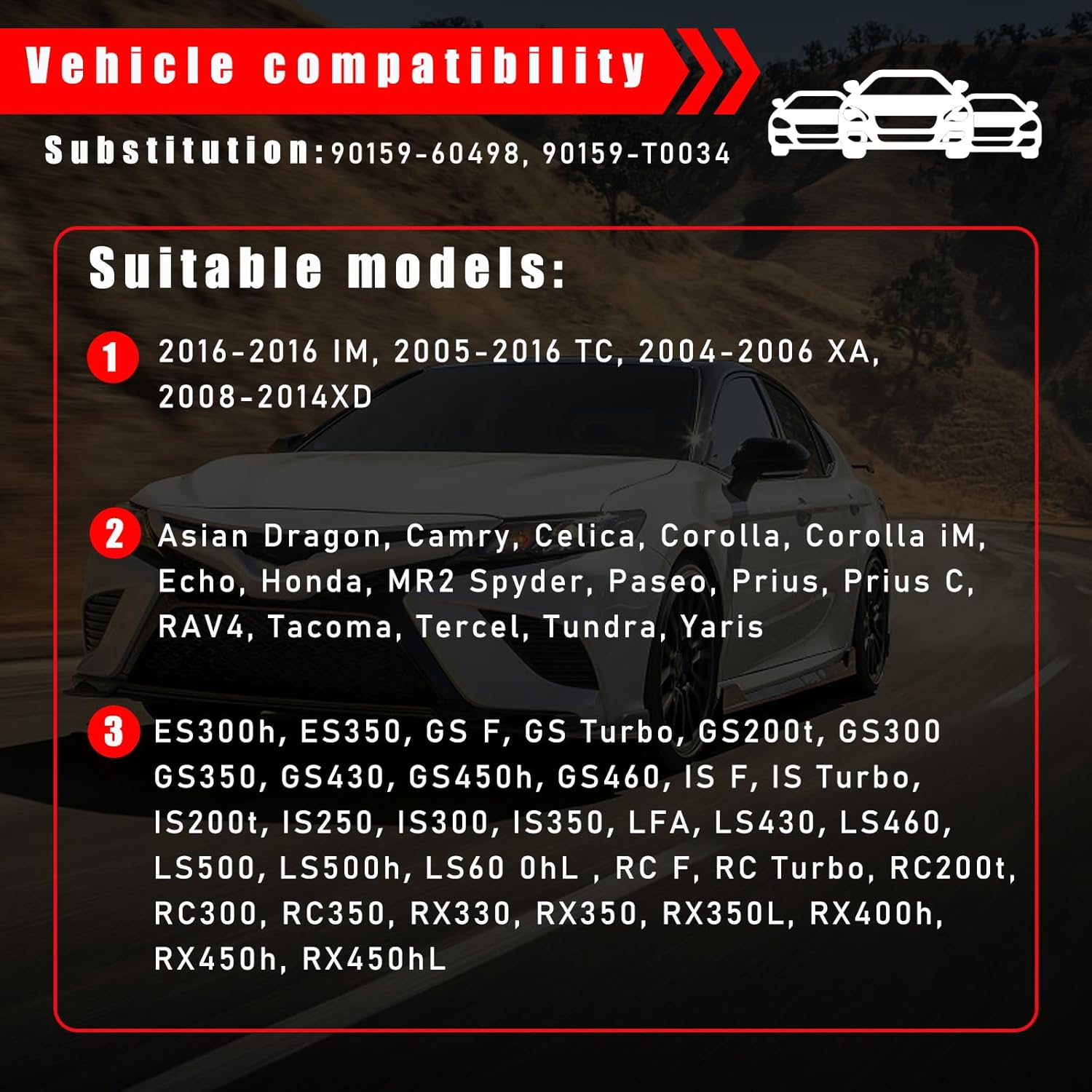 20 PCS Car Fender Liner Screw Bolt, Automotive Bumper Mud Flaps Wheel Wells Screws Bolts 90159-60498 Compatible with Tacoma, Tundra, Highlander, RAV4, Prius, Es300H, GS350