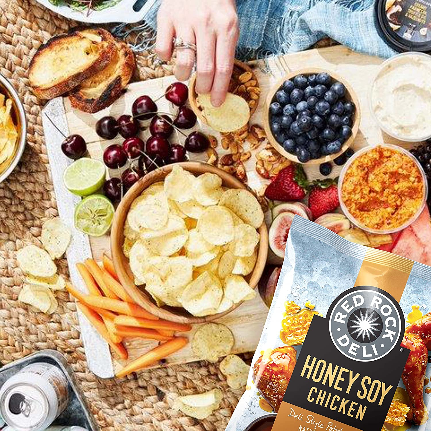 Red Rock Deli Soy Chicken Flavour Potato Chips 165 G image number 4