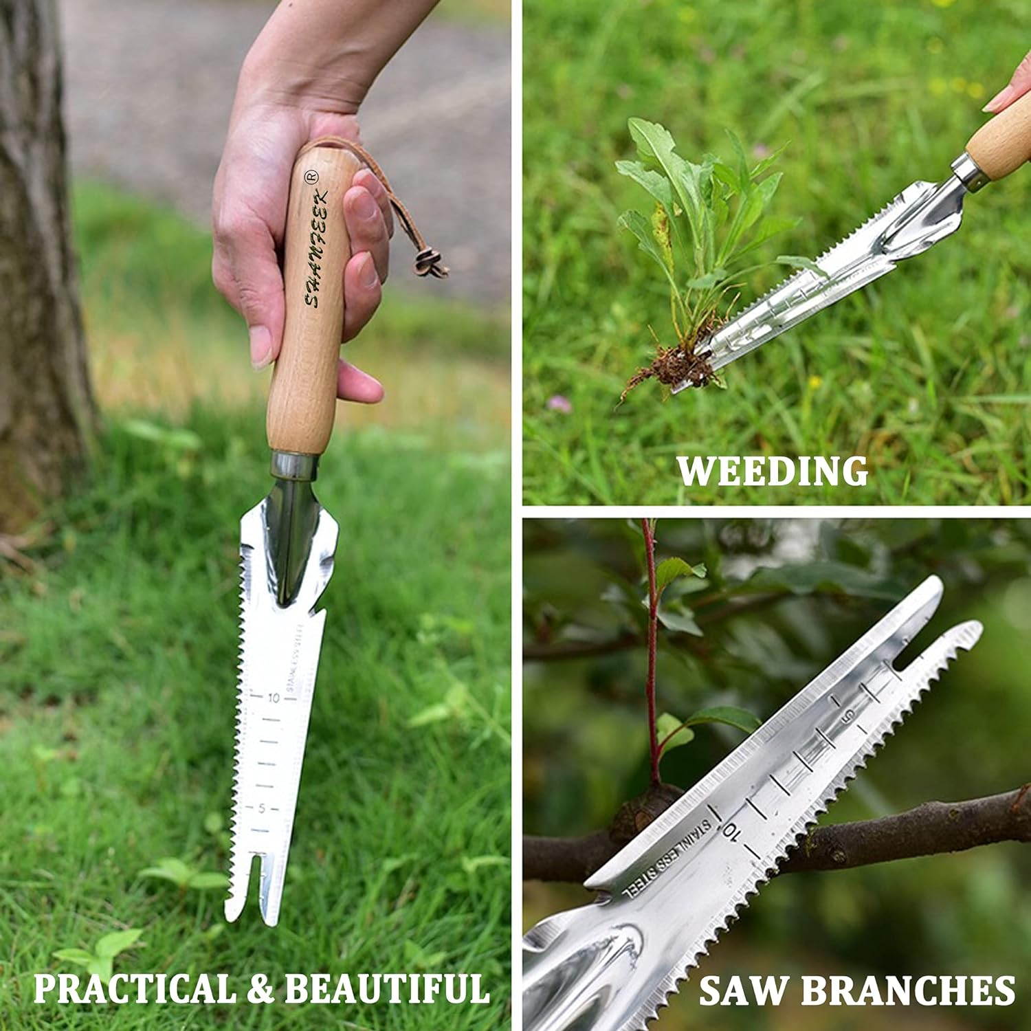 Weed Removal Tool for Garden Yard Crack Weeder Gardening Hand Tools Weed Puller Gardening Gifts for Women (I-Type) image number 5