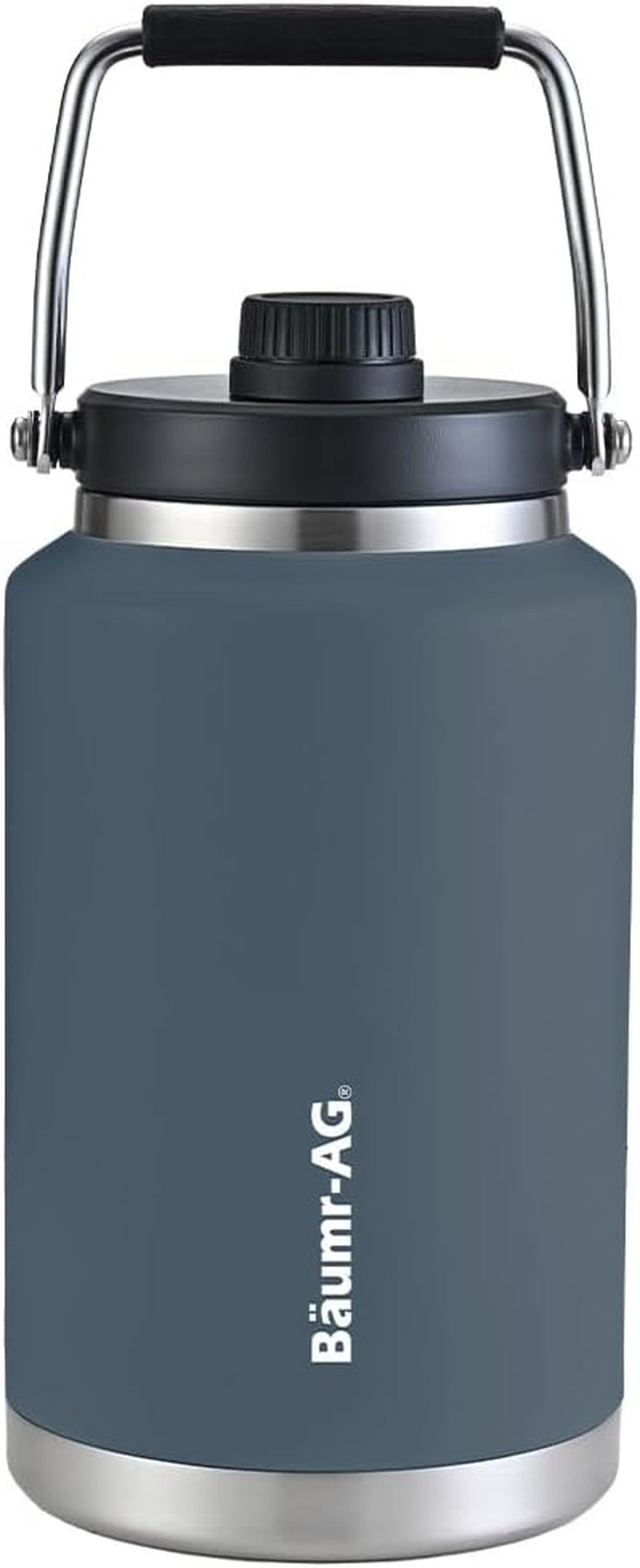Baumr-Ag 3.8L Double Wall Insulated Stainless Steel Water Bottle, Drink Jug with Handle, Blue image number 1