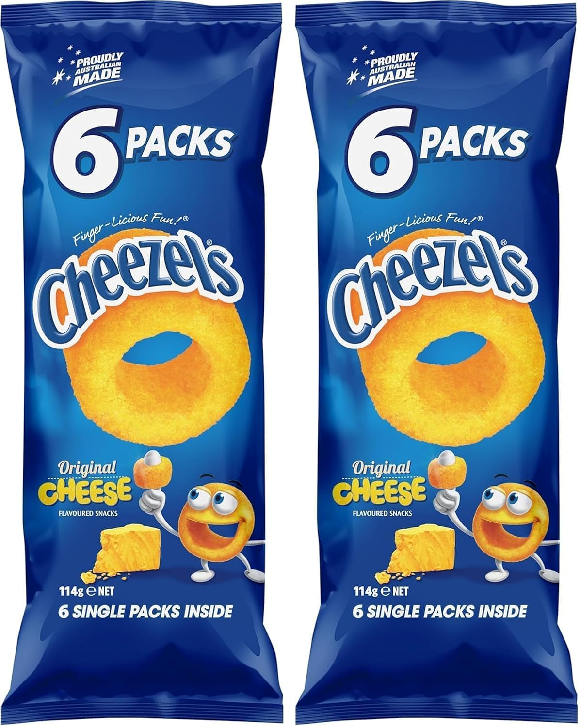 Cheezels Regular Variety 6-Pack 114G - 114 G (Pack Of 2)