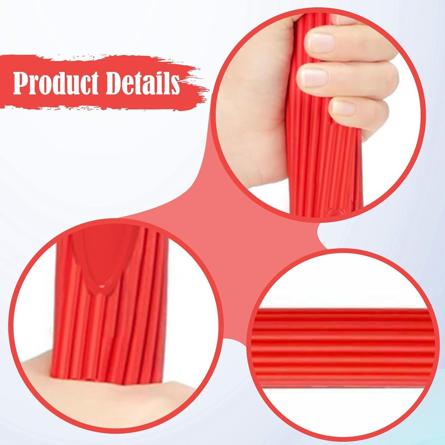 Frediuo Twist Bar Flexible Wrist Home Gym Use Forearm Elbow Fitness Resistance Band Resistance Bar for Athletes Adults Professionals - 4 Pack image number 5