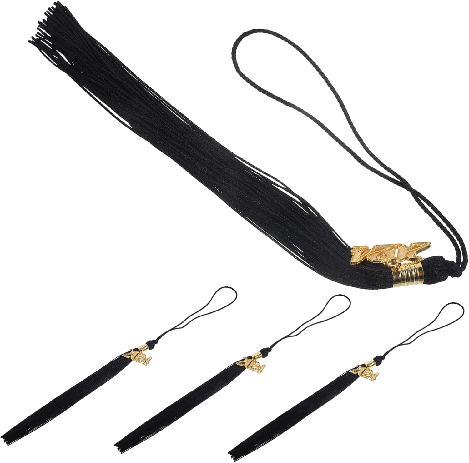 LALAFINA 4Pcs Graduation Cap Tassel Pendant Unique Graduation Hat Accessories for Memorable Ceremony and Chic Design for Photography and Celebrations