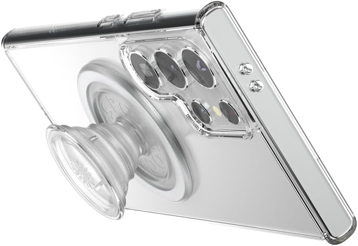Popsockets Samsung Galaxy S24 Ultra Case Compatible with Magsafe, with Magnetic round Phone Grip Included, Phone Case for Galaxy S24 Ultra - Clear image number 5