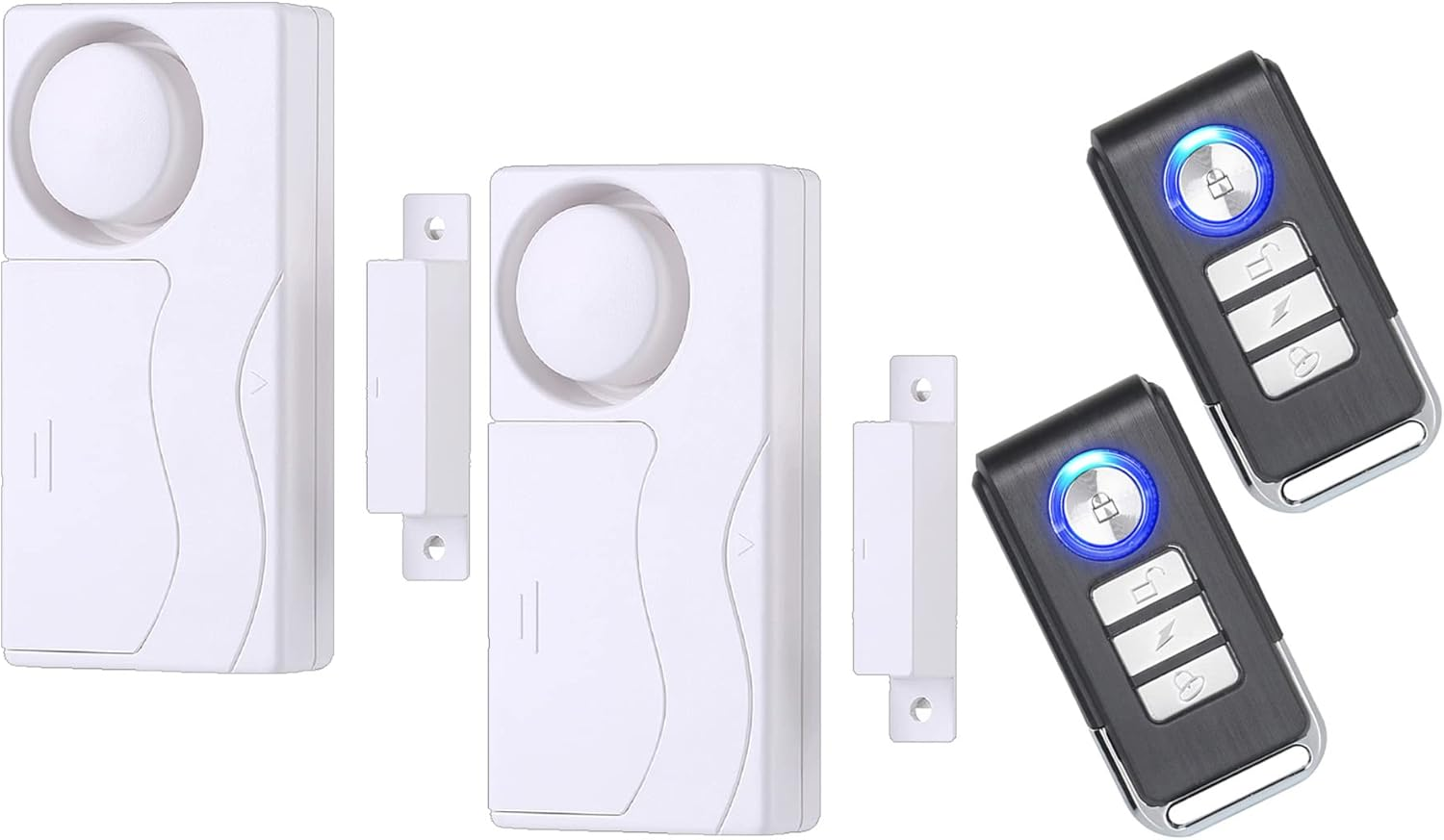 Lancoon Door Window Sensor Alarm, Remote Control Wireless Magnetic Alert anti Theft DIY Installation for Home Apartment Business Pool Garage image number 5