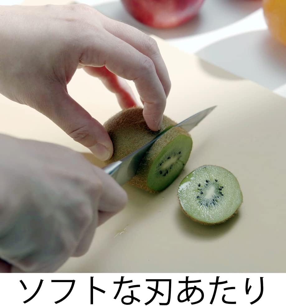 Fuji Kizo Cutting Board, Made in Japan, Synthetic Rubber, Soft Blade per Blade, Easy to Use, Durable, 8.3 X 8.3 X 0.5 Inches (21 X 21 X 1.3 Cm), Square image number 2