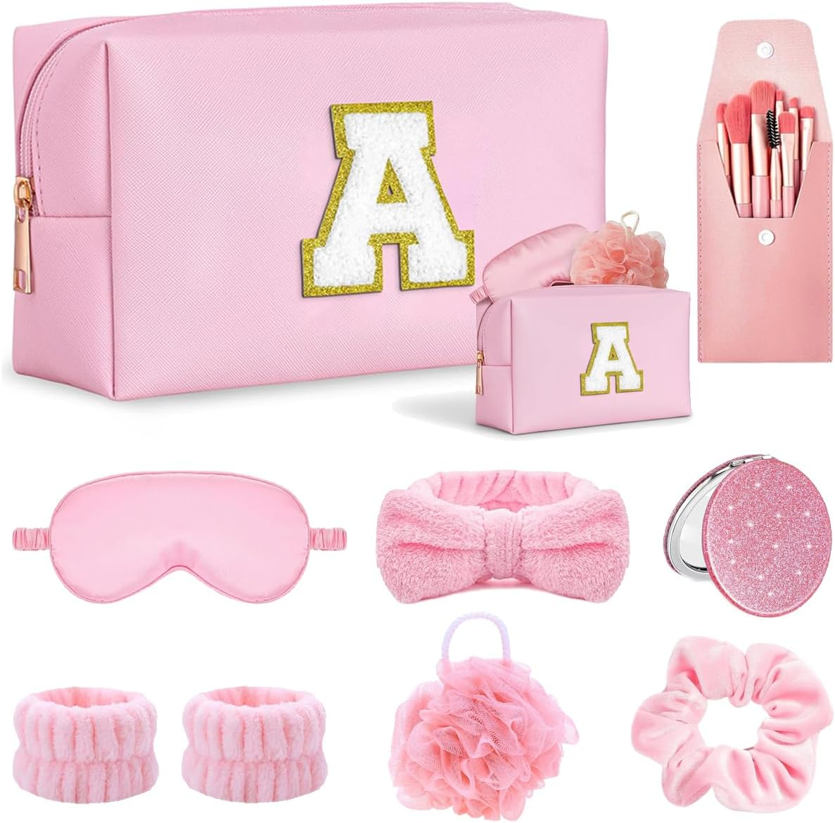 Tindisonka Elegant Spa Set for Women&ndash; All-In-One Kit with Makeup Brushes, Hair Scrunchies, Sleep Mask, Bath Bombs, Skincare & Makeup &ndash; Ideal Gift for Teens, Bridesmaids & More, A image number 2