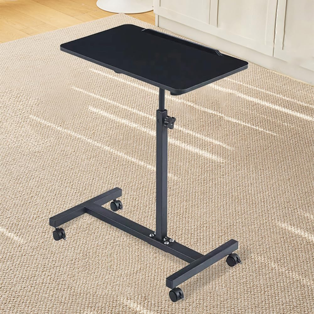 Height Adjustable Desk, Mobile Sofa Side Table, Durable & Space-Saving Bed Desk, Multi-Purpose Portable Laptop Table, Suitable for Home Office, Bedroom, Living Room ﻿ image number 3