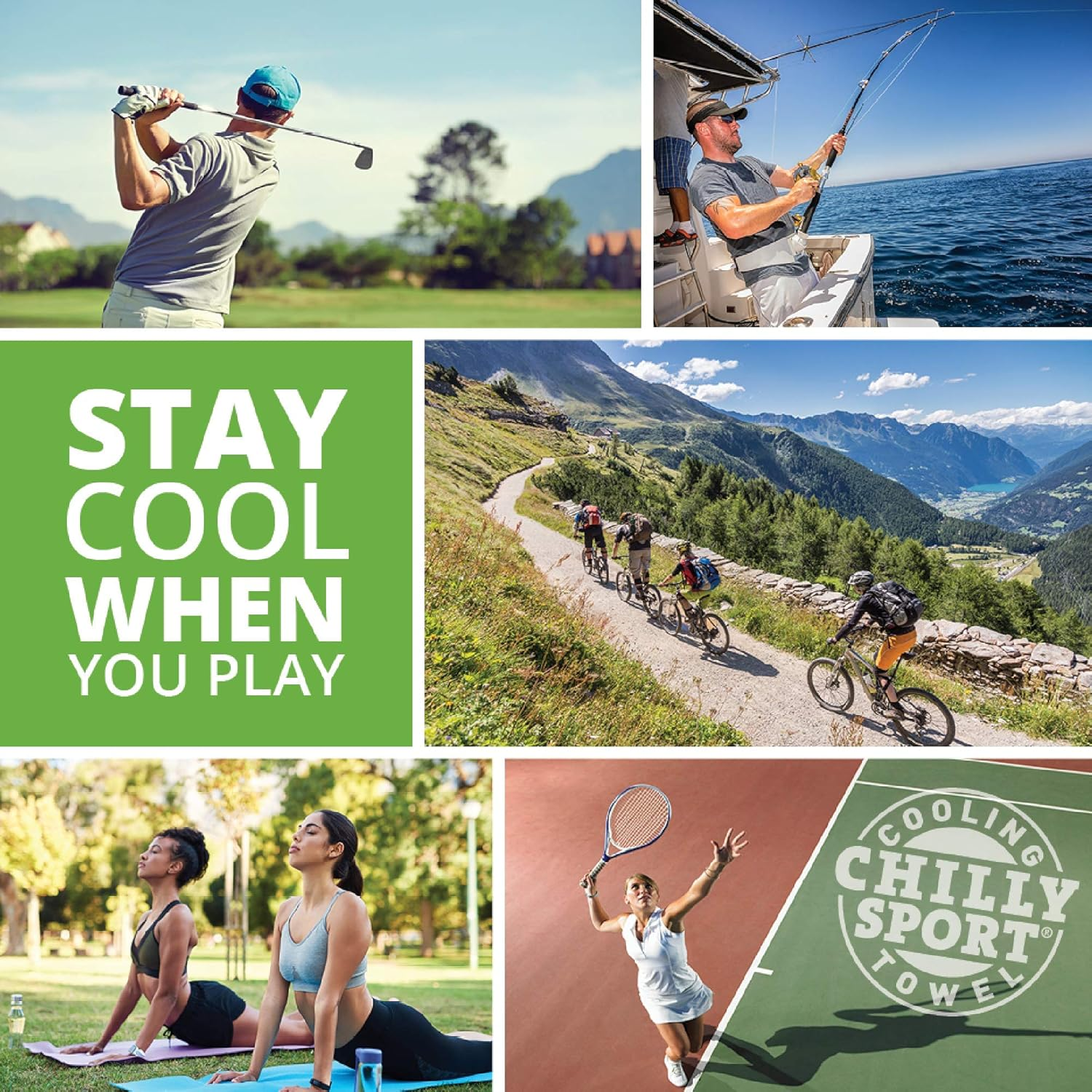 FROGG TOGGS Chilly Sport Cooling Neck & Head Band Towel, Size 33" X 6.5"