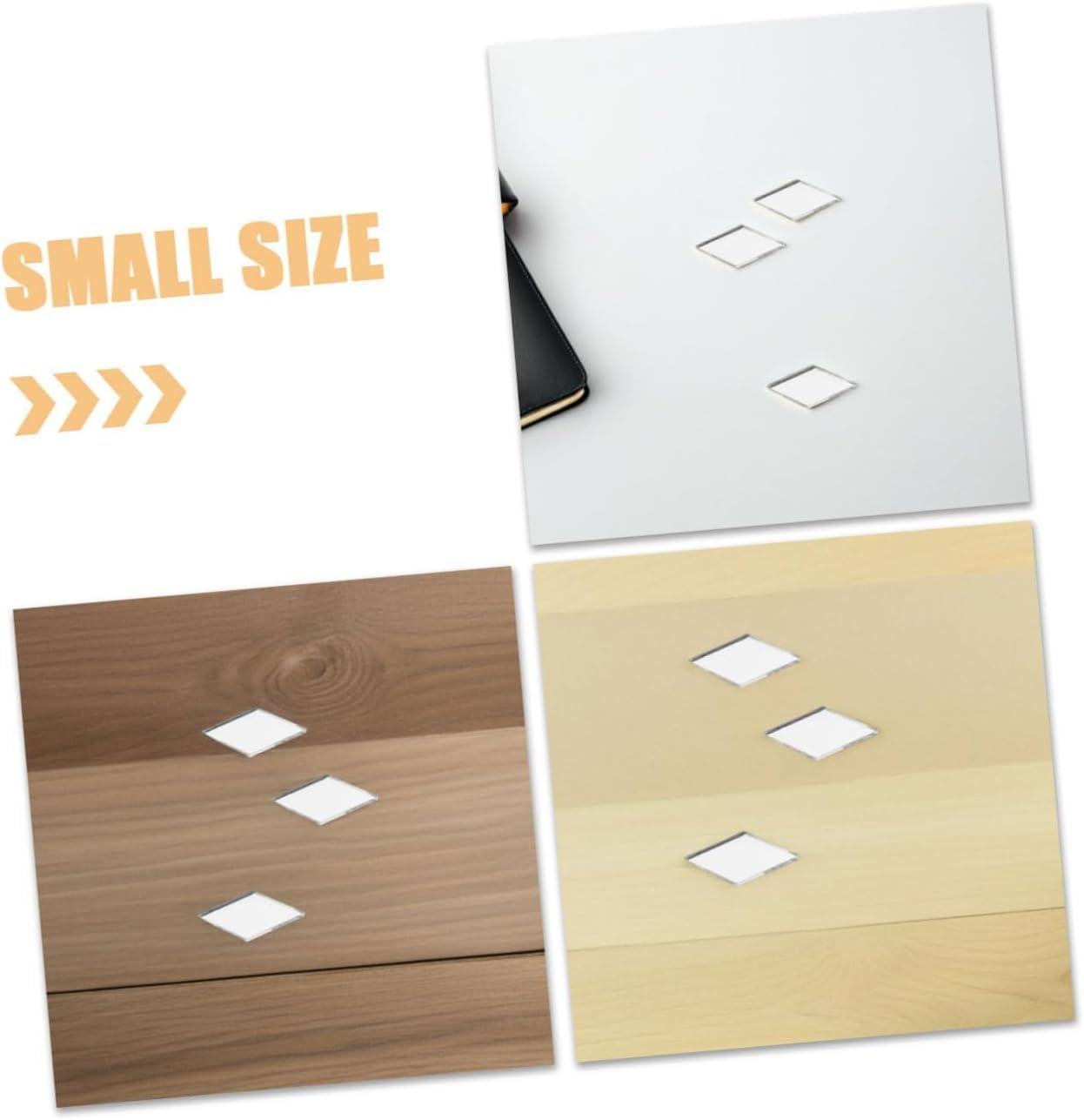 Ksngtixe 200PCS Self-Adhesive Mirror Tiles - DIY Decorative Mirror Squares for Disco Ball, Wall Art, Home Decor & Craft Projects, 1Cm Sticky Back Mosaic Pieces image number 1