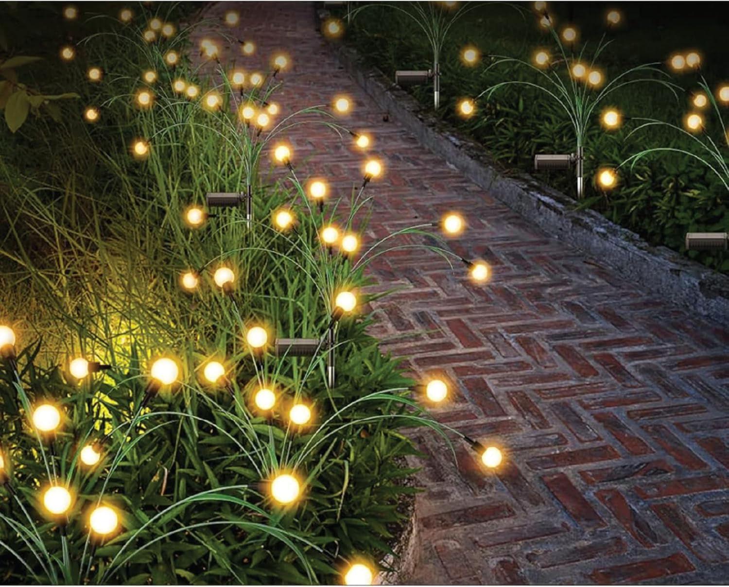 25Th Hour Solar Firefly Garden Lights Warm White image number 2