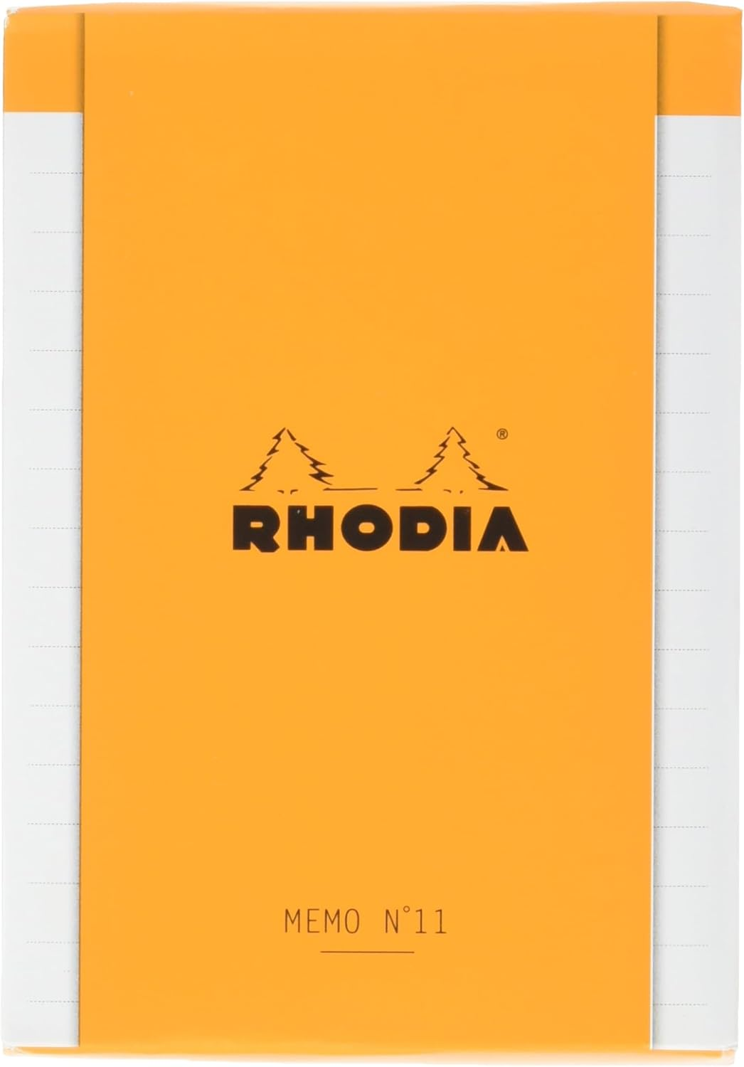RHODIA 194047C - Memo Pad N&deg;13 Orange - A6 11.5 X 16 Cm - Ruled - 240 Sheets 80G/M - Practical and Compact - Rhodiatime Collection image number 2