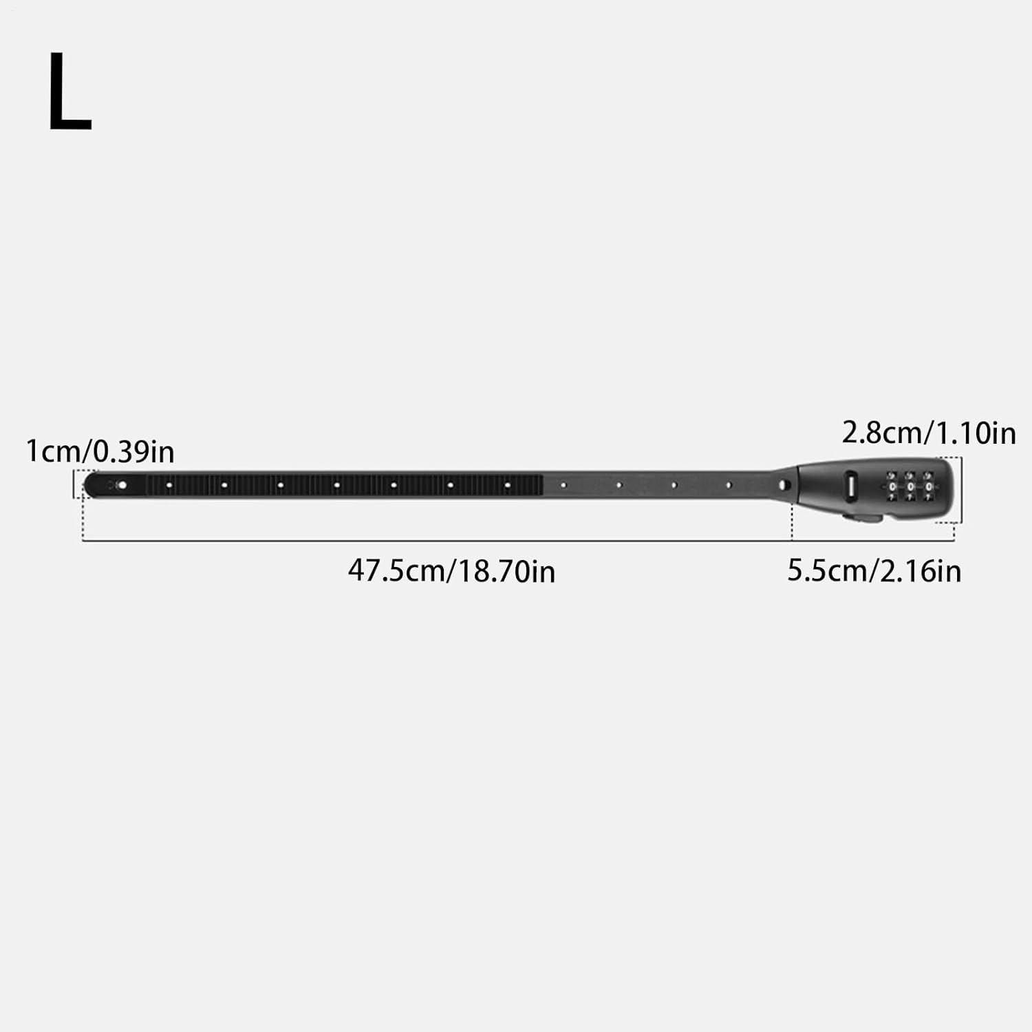 Zip Tie Lock Combination,Zip Tie Scooter Lock with Combination | Adjustable Protective Anti-Theft Hardware for Door Skateboard Cabinet Scooters Stroller Refrigerator Gate - Regular Short Style image number 2