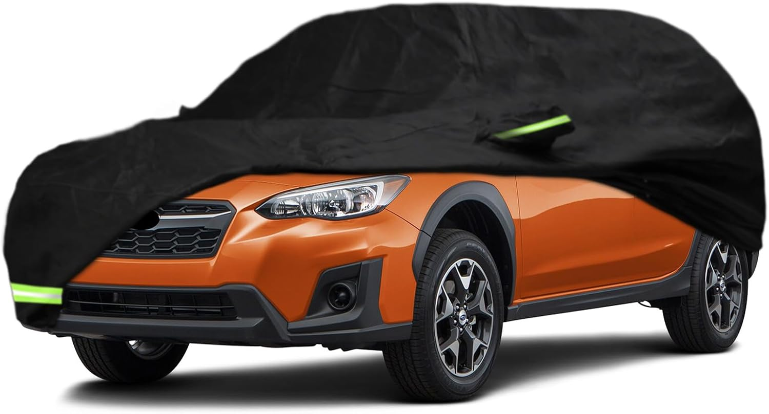 YIXIN Waterproof Car Cover for 2014-2022 Infiniti QX80 Car Cover Custom Fit 100% Waterproof Windproof Strap & Single Door Zipper Bands for Snow Rain Dust Hail Protection