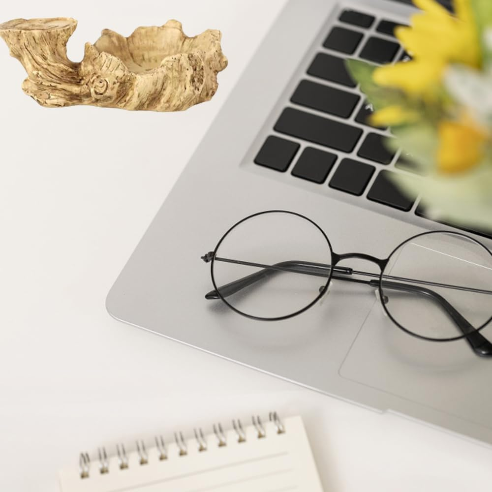 Brazilian Wood Hydroponic Plant Tray, Resin Flowerpot, Indoor Air Purifying, Tabletop Decoration image number 1