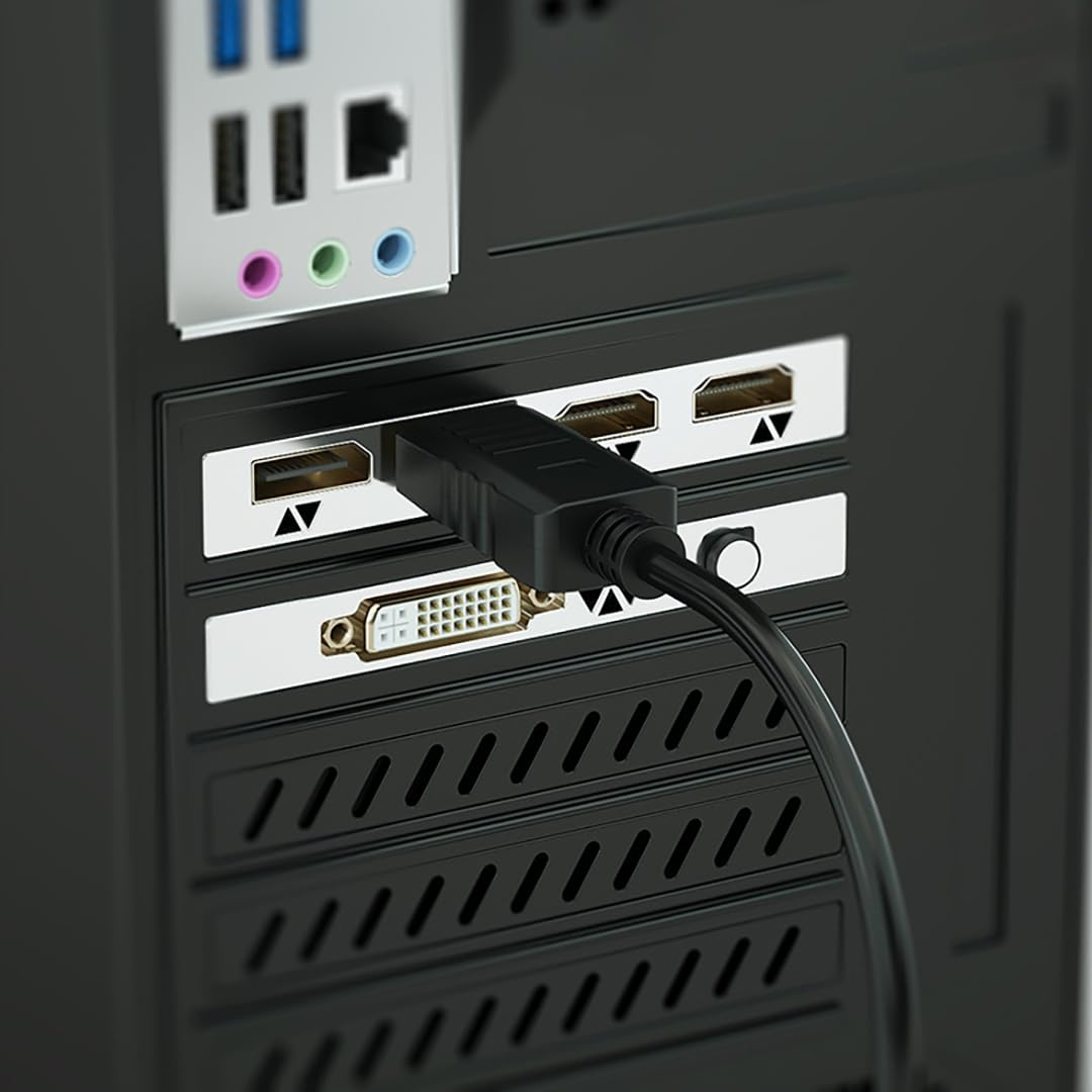 Hexchuang 4K Displayport to HDMI Cable Uni-Directional Display Port to HDMI Compatible with Hdtv/Monitor/Projector Conversion Cord (3M) image number 5