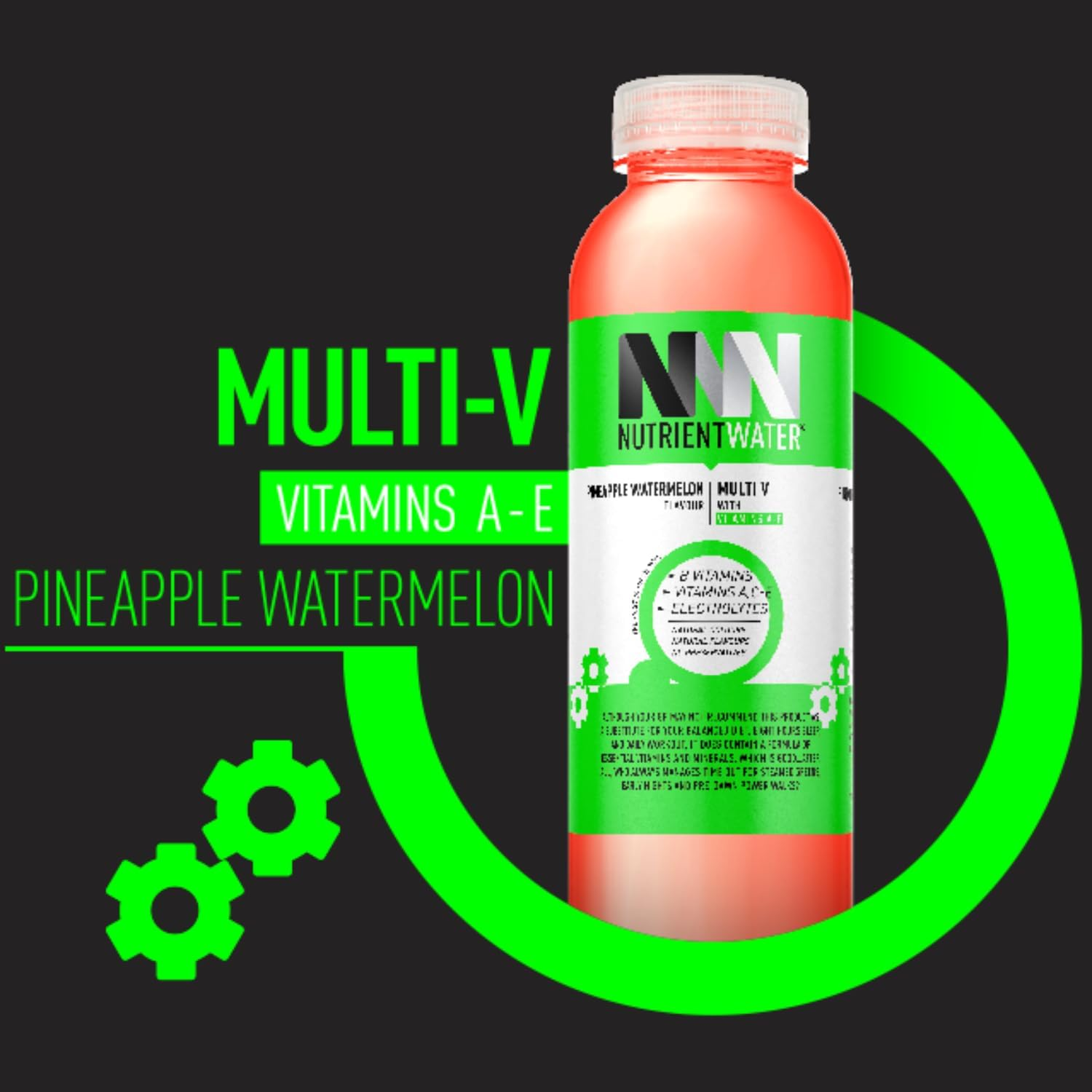 Nutrient Water Multi V Pineapple Watermelon Flavour Water 12 Pack of 575 Ml image number 4
