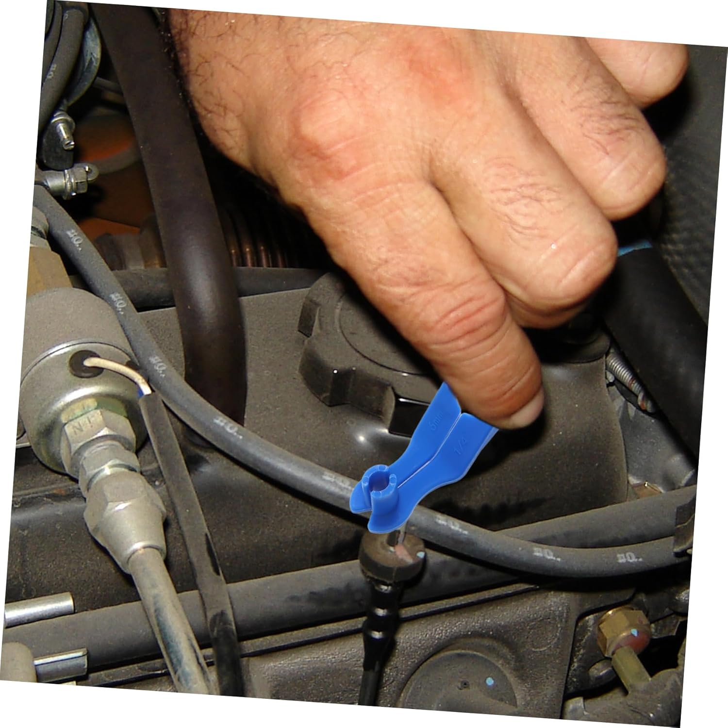 COOLHIYA 7Pcs Fuel Line Tool Disconnect Tool Set for Car Transmission Oil Cooler Line Fuel Quick Disconnect for Automotive