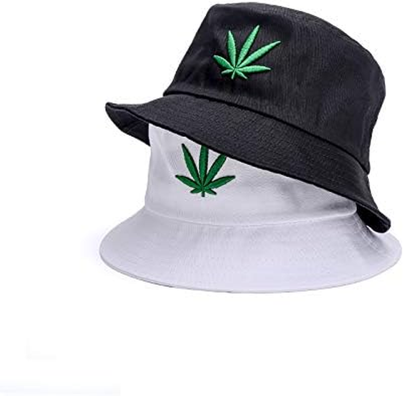 INOGIH Reversible Bucket-Hat Marijuana-Cannabis Weed Foldble Fisherman Hat Packable image number 5
