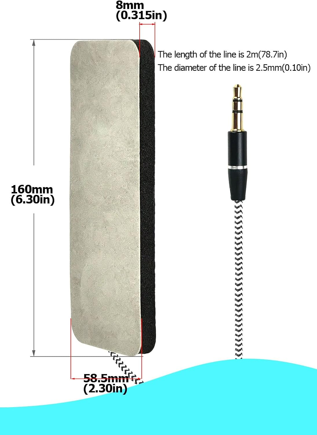 MMUSS Pillow Speaker for Sleeping, Sleep Headphones with Ultra Thin Stereo Speakers.For Side Sleeping,Sports,Travel,Meditation image number 1