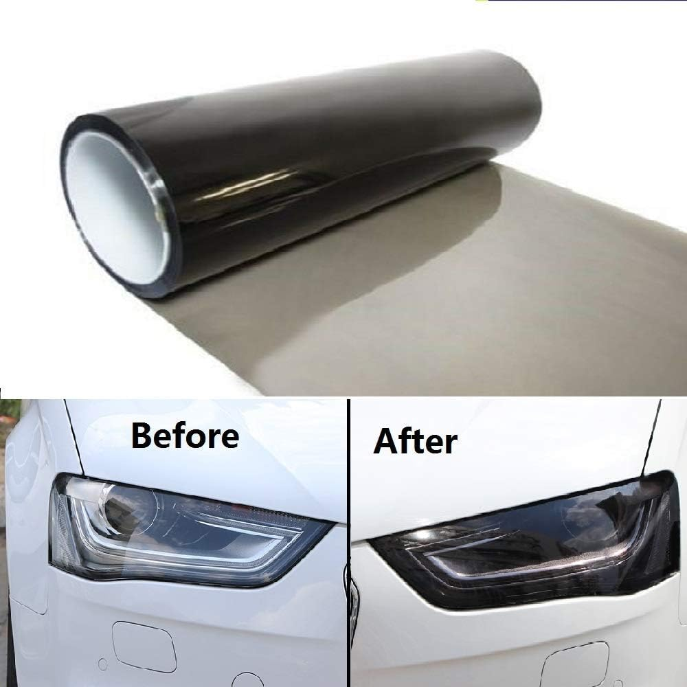 Baceyong Deep Black Car Headlight Tint Protective Film, Protective Window Tinting Film Cover image number 4