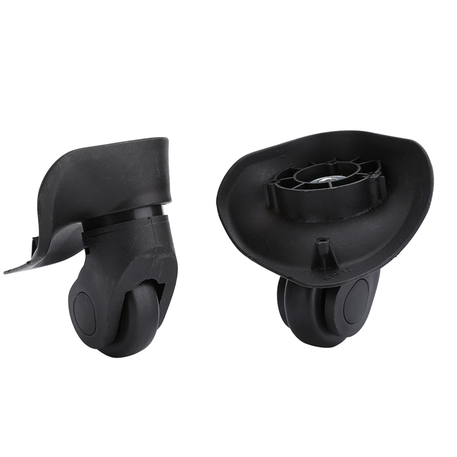 Luggage Wheels, 2Pcs/Set PVC Universal Luggage Wheels Replacement Single Roller, Wheels Black Silent Stemless Caster for Travel Customs Box Luggage Wheels Replacement Suitcase Accessory