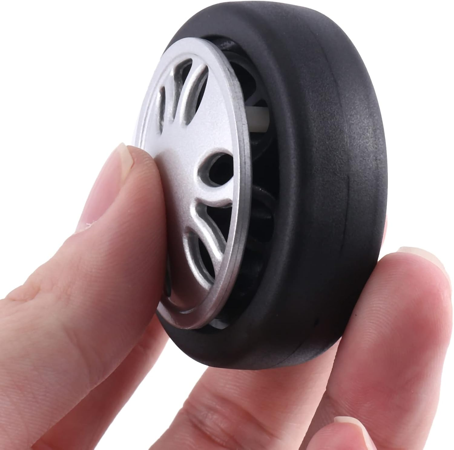 Tuperoymse M6 50Mmx12Mm Luggage Suitcase Replacement Wheels Wear PU Caster Deluxe Repair Tool 1 Pair image number 1